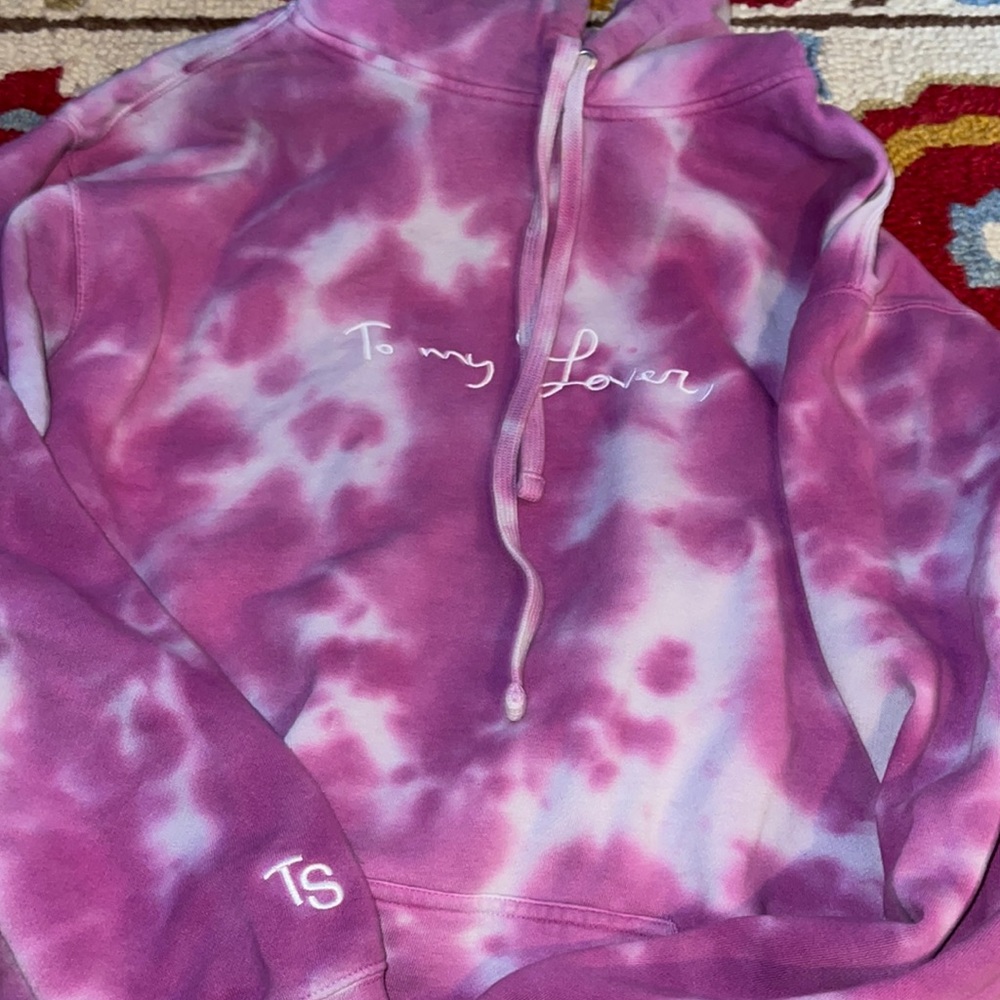 Taylor Swift Lover Pink Tie Dye Hoodie
